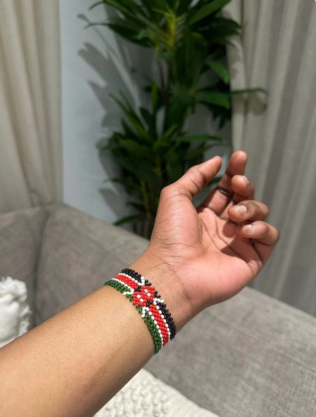 Kenya Flag Bracelet